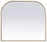 Elegant Decor Metal Frame Arch Mirror 42X38" in Brass