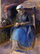 Camille Pissarro Woman Sewing, 21"x28" Wall Decal Print
