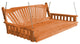 Pine Fanback Swingbed, Cedar Stain, 6 Foot