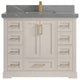 Boston 42" Single Sink Bath Vanity in Fine Grain 2" Piatra Gray