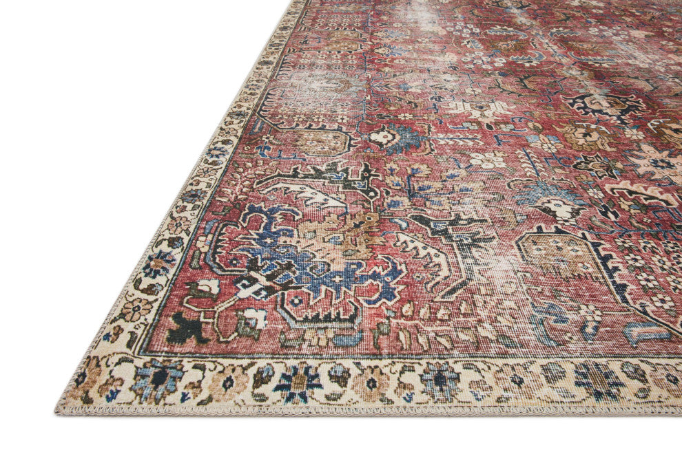 Chris Loves Julia x Loloi Jules Merlot/Multi 9'-6" x 14' Area Rug