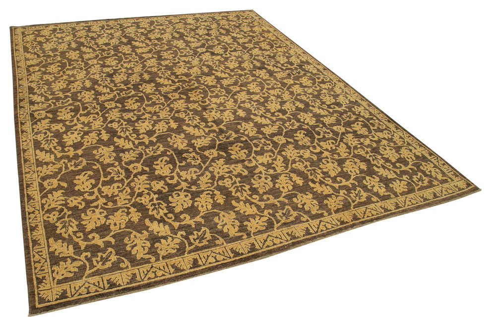 Rug N Carpet - Handmade Oriental 8' 0" x 9' 8" Pastel Oushak Area Rug