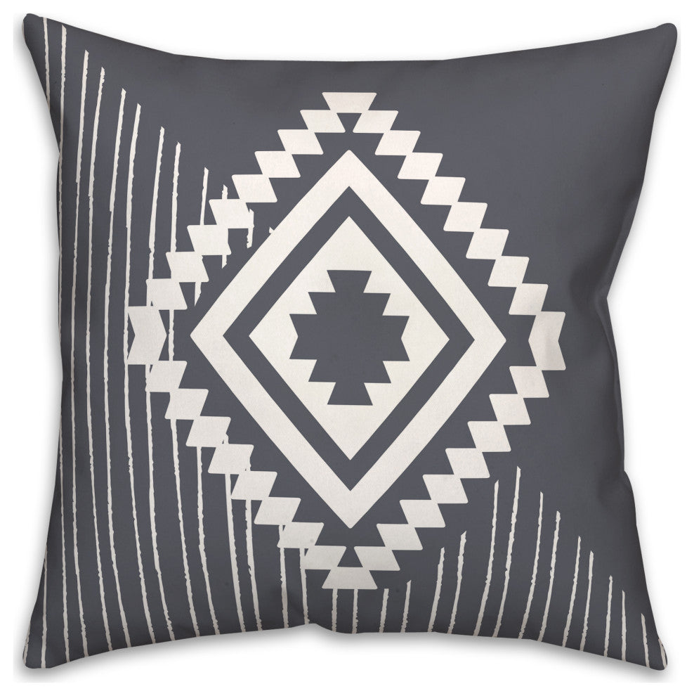 Southwest Diamond 18x18 Spun Poly Pillow
