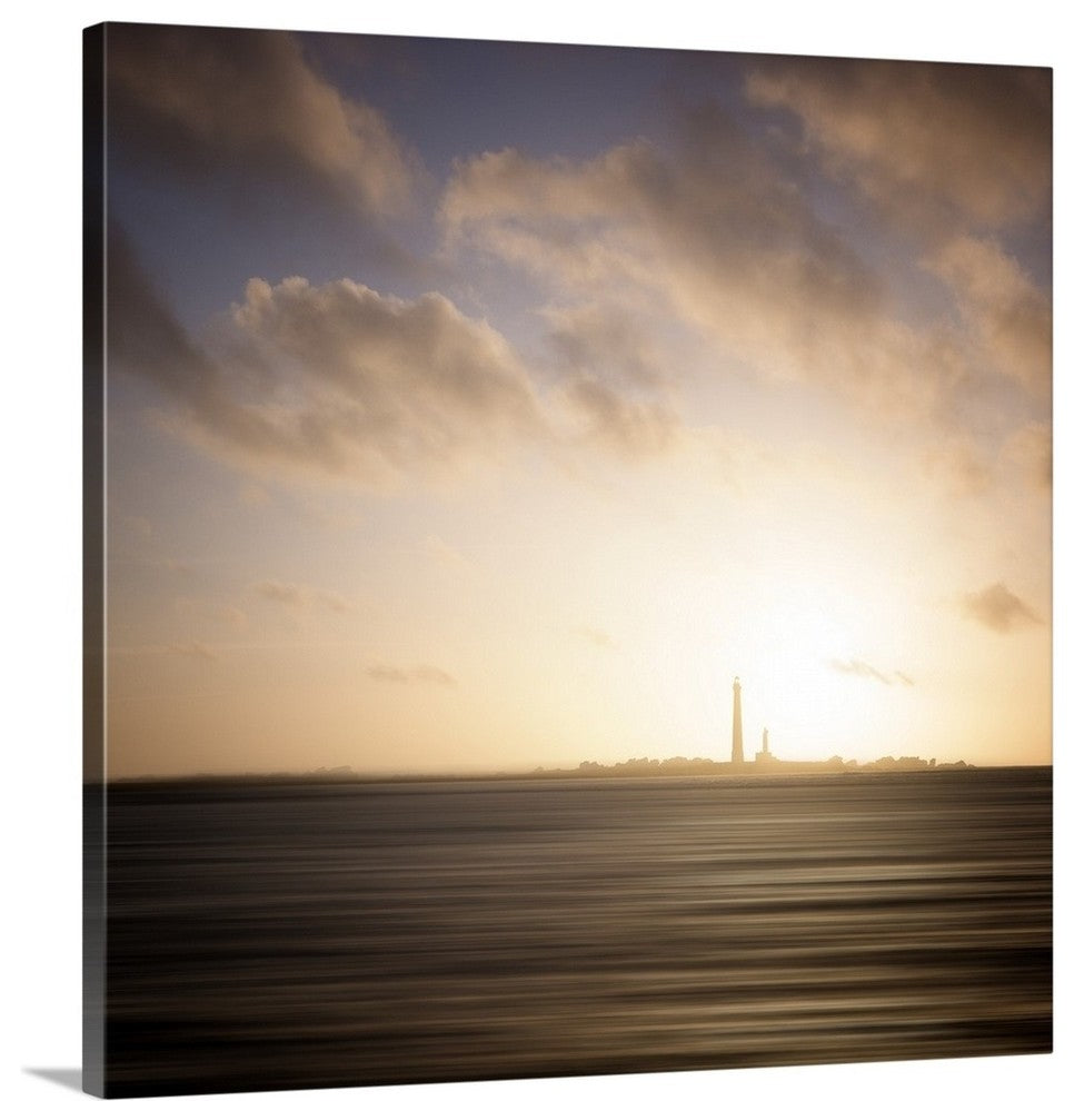 "Ile Vierge lighthouse" Wrapped Canvas Art Print, 24"x24"x1.5"