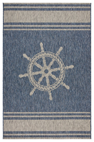 Nautical Helm Area Rug, 7'9"x9'5"