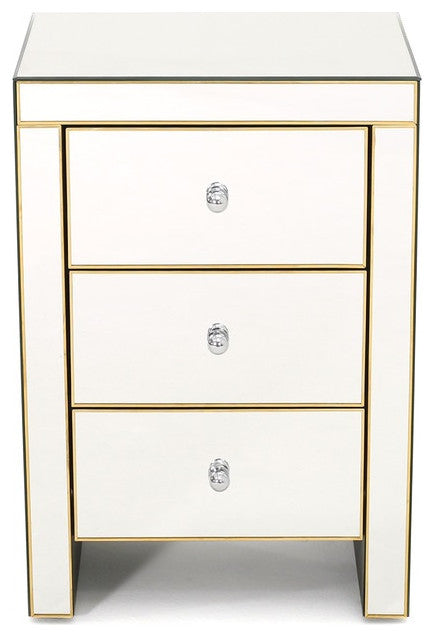 Tia Gold Nightstand