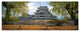Matsumoto Castle Japan, Landscape Canvas Art Print, 70"x28", 6 Panels