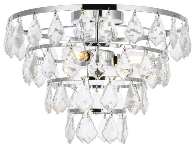 Evan 14" Flush Mount, Chrome