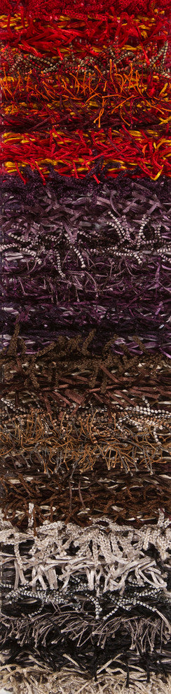 Lavasa Contemporary Area Rug, Purple, 5'x7'6"