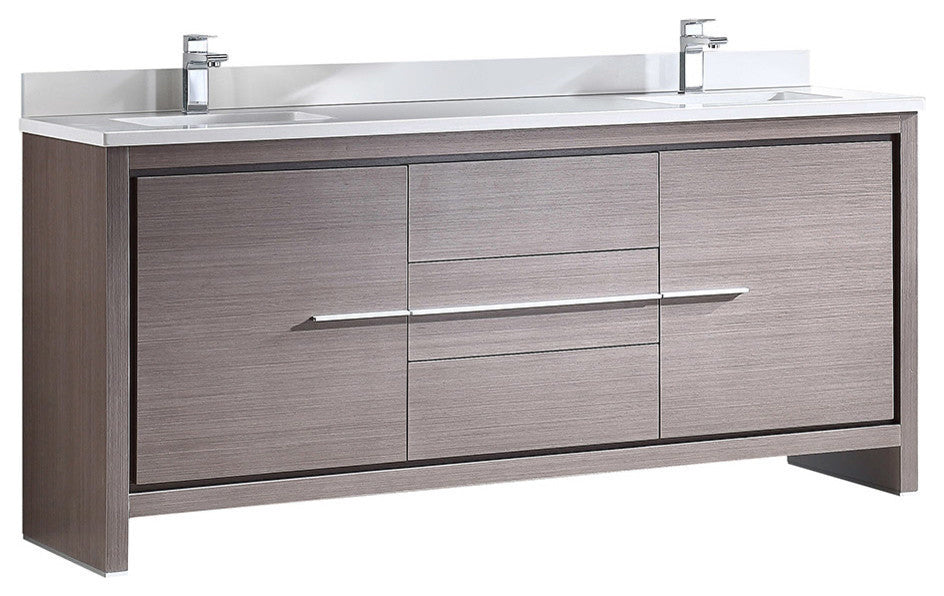 Allier 72" Double Sink Bathroom Cabinet