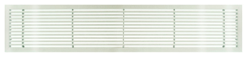 AG20 4"x48" Aluminum Fixed Bar Air Vent Grille, White Gloss