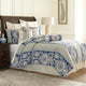 Aico Amini Provence 9 pc Queen Duvet Set in Cadet