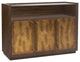 3 Door Bar Cabinet with Glass Shelves by Pulaski Furniture
