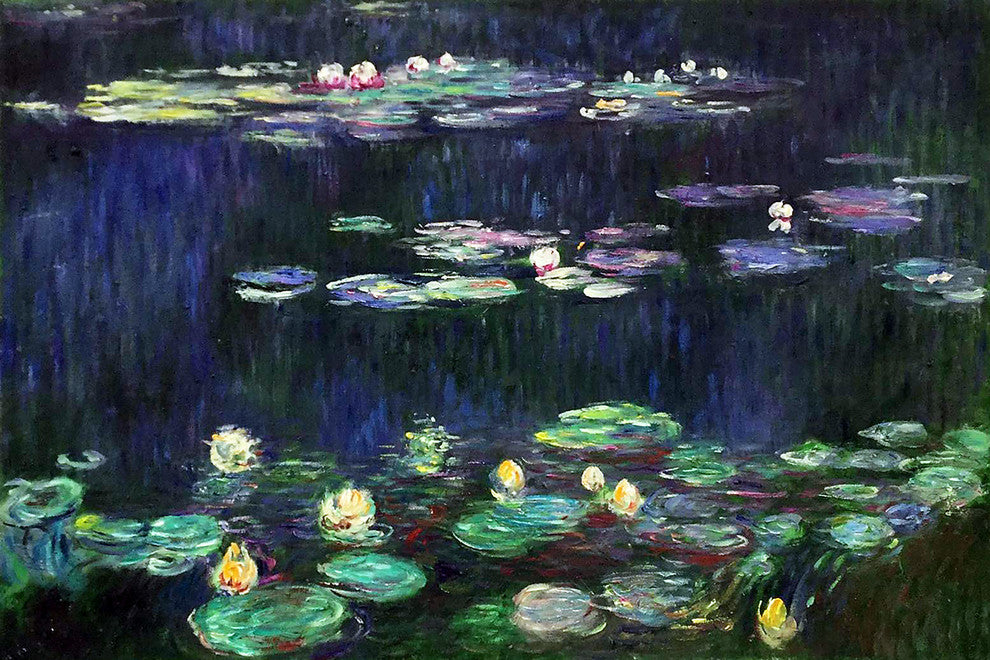 Water Lilies, Green Reflections (right half - detail)