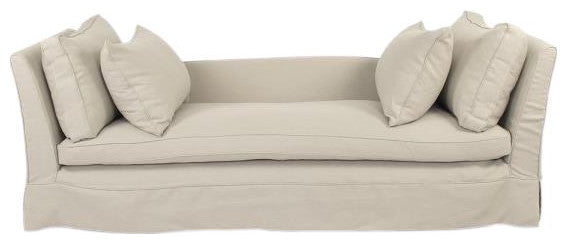 Cream Lalaine Sofa in Traditional Style