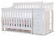 Pemberly Row 4 in 1 Convertible Wood Crib and Changer Combo in White