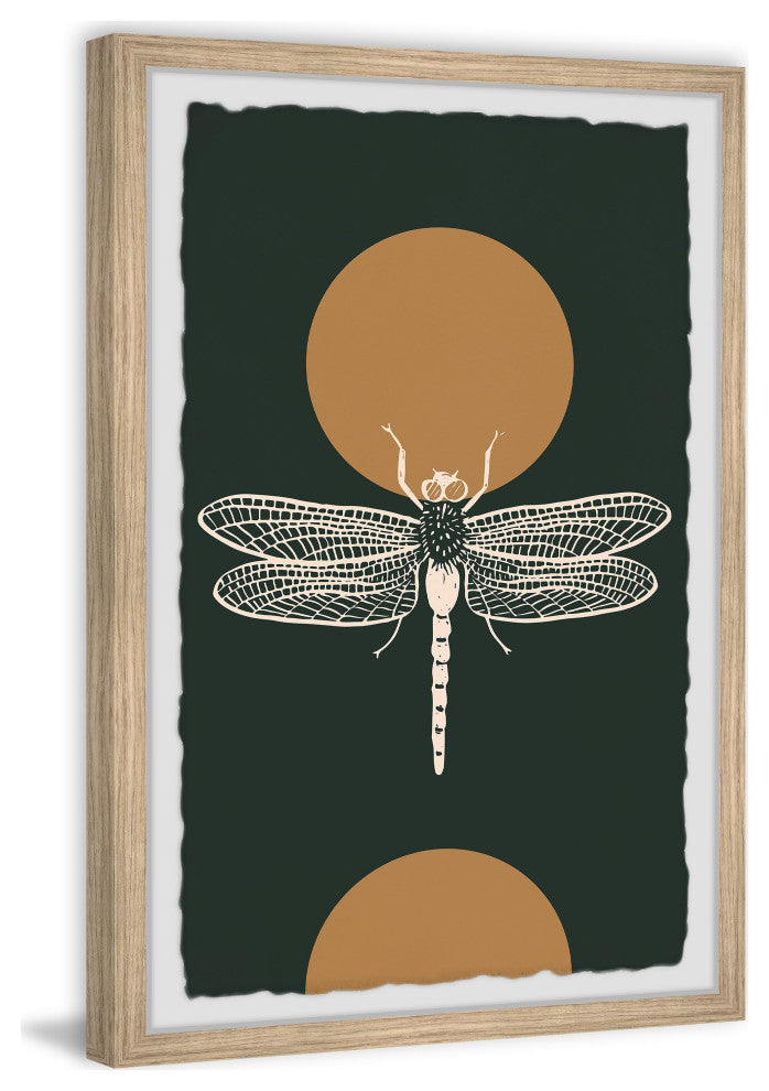 "On Dragonfly Wings" Framed Painting Print, 8x12