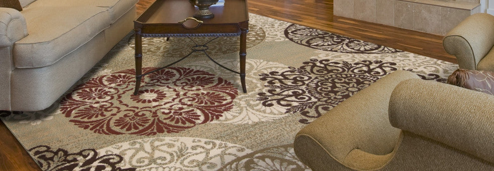 HomeRoots 7' x 10' Polypropylene Sage Area Rug