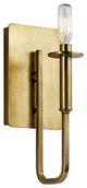 Kichler Alden 1 Light Wall Sconce in Natural Brass