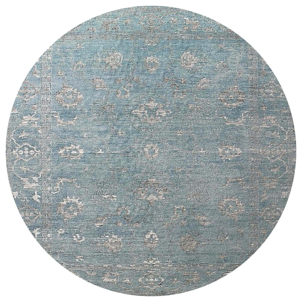 Ahgly Company Indoor Round Mid-Century Modern Area Rugs, 5' Round