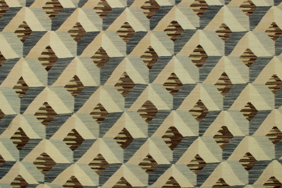 8'7x9'9 Winchester Kilim Birde Beige/Brown Rug