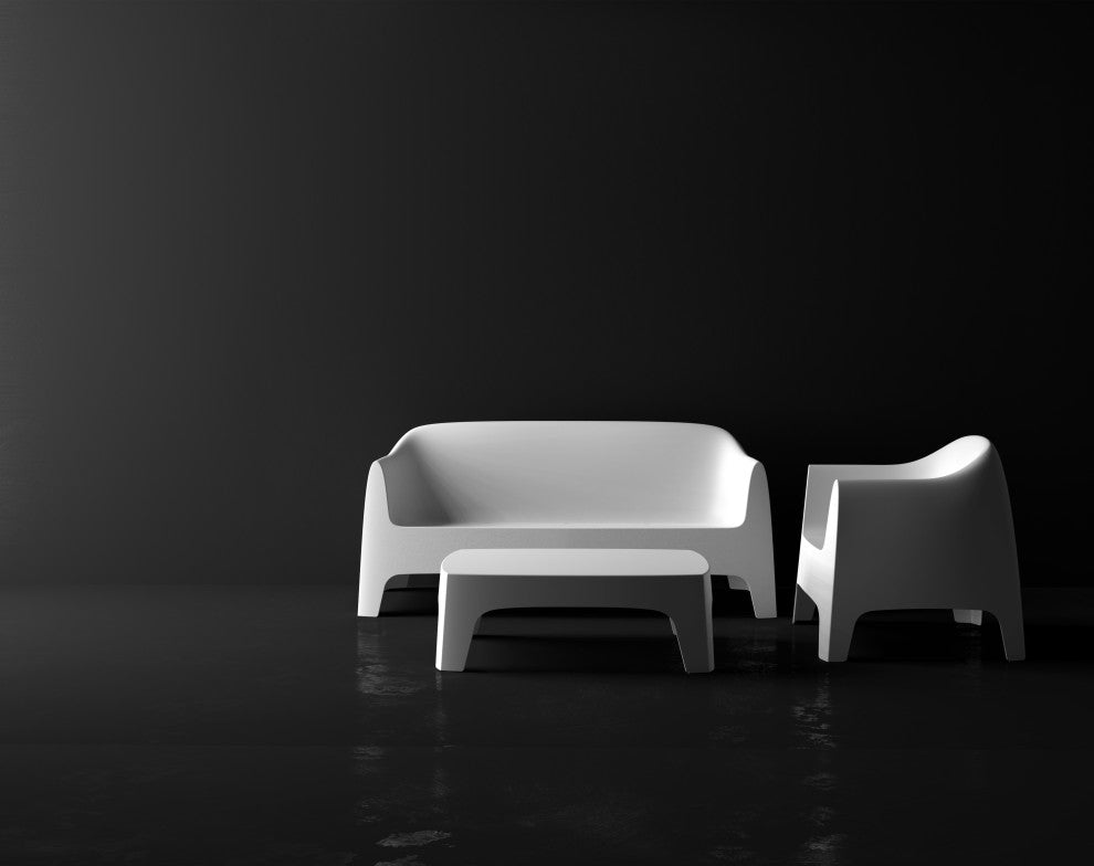 Vondom Solid Indoor/Outdoor Lounge Chair (Set of 2), White
