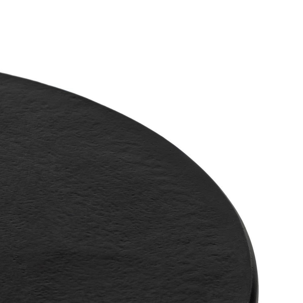 Kelden End Table-Raw Black