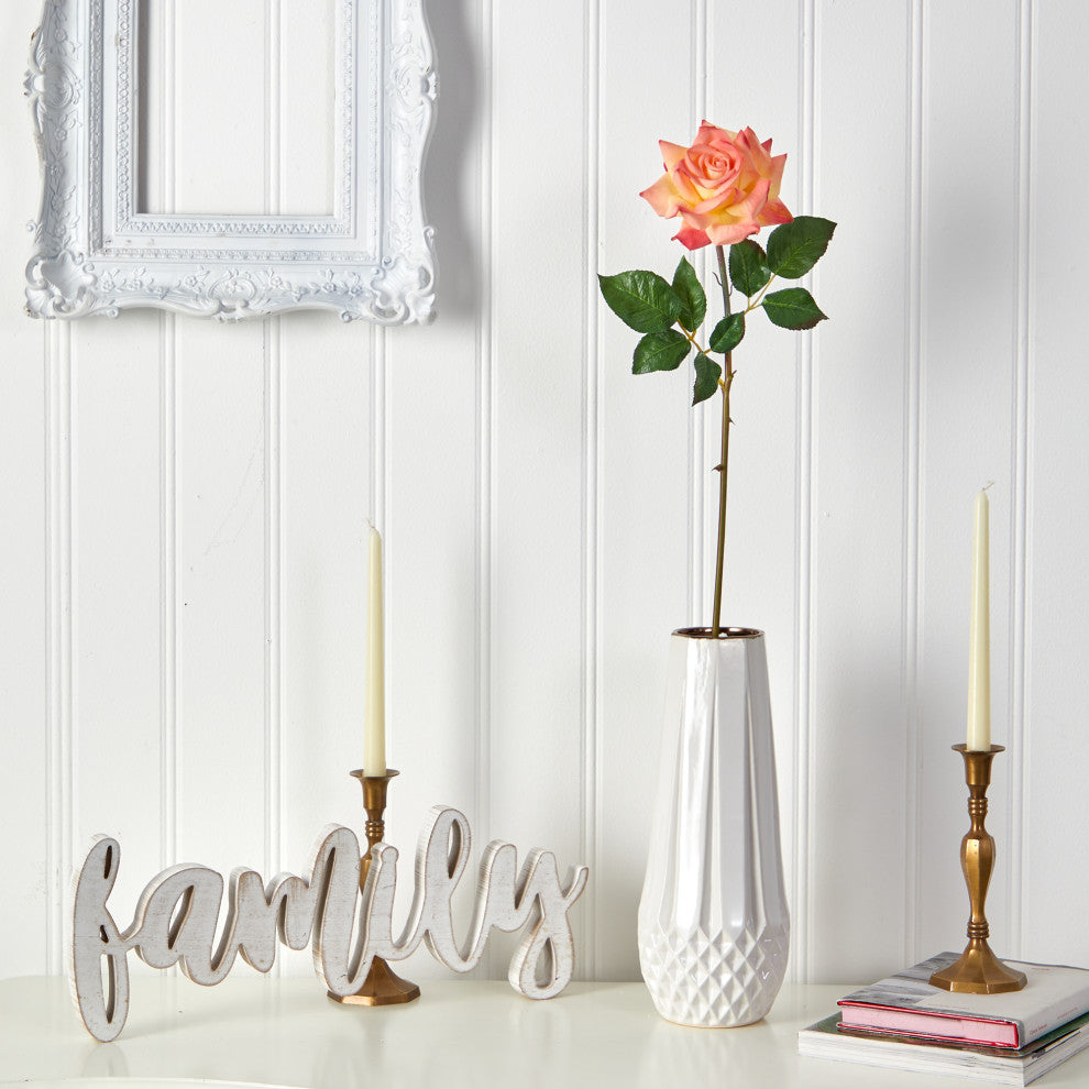 20" Rose Artificial Flower, Set of 6