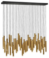 Fredrick Ramond Harmony Medium Adjustable Led Linear, Heritage Brass