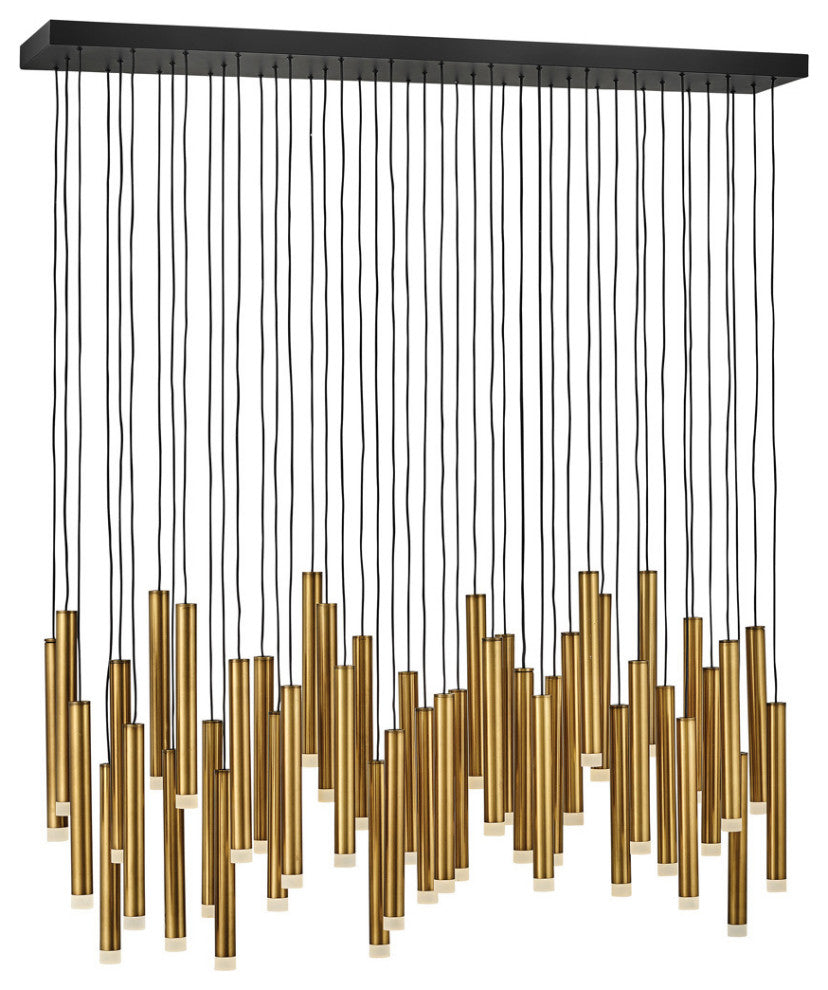 Fredrick Ramond Harmony Medium Adjustable Led Linear, Heritage Brass