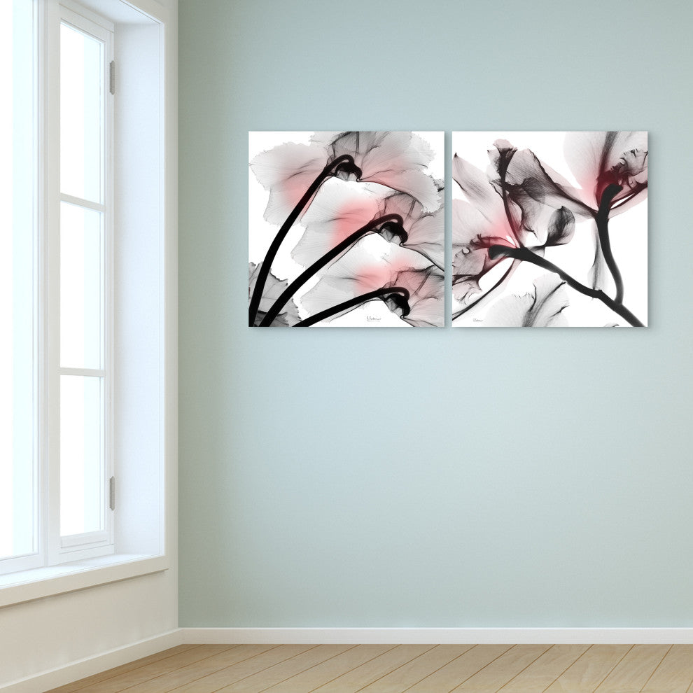 "Coral Luster 1 & 2" Frameless Free Floating Panel Graphic Wall Art, 24"x24"