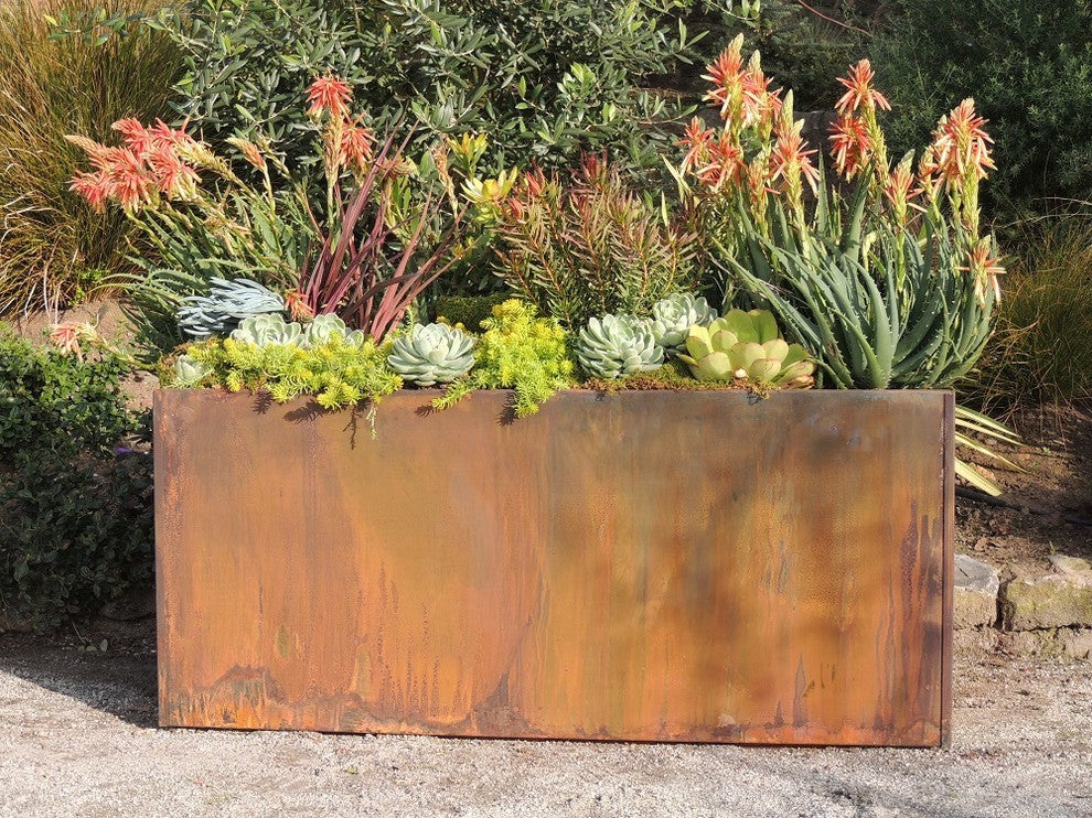 Nice Corten Steel Trough, Corten, 20"