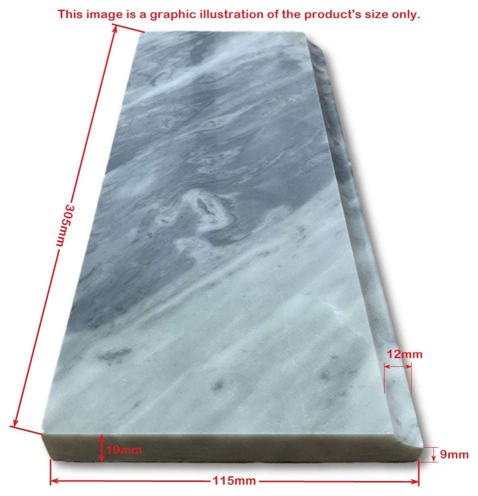 Athens Silver Cream Haisa Light Marble Baseboard Trim Tile 5x12 Polish, 1 piece