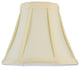 6W X 5H Trumpet Cream Fabric Shade