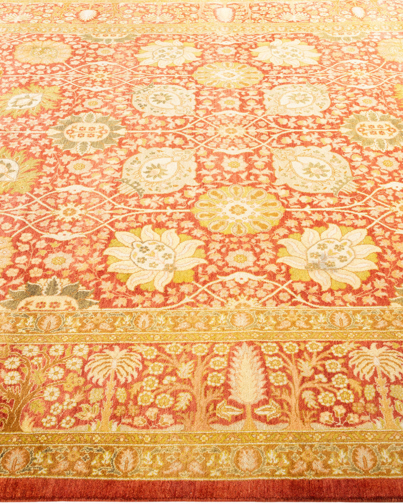Mogul, One-of-a-Kind Hand-Knotted Area Rug  - Orange, 6' 1" x 9' 0"