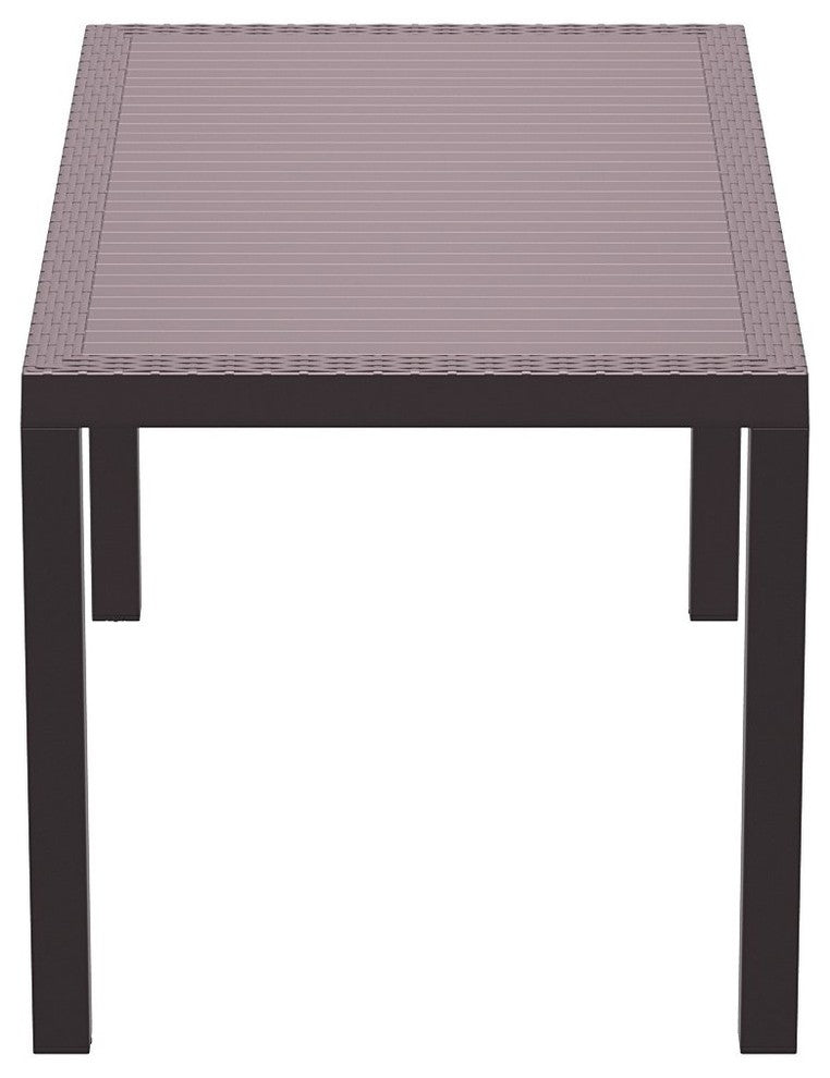 Compamia Orlando Outdoor Rectangle Dining Table, Brown