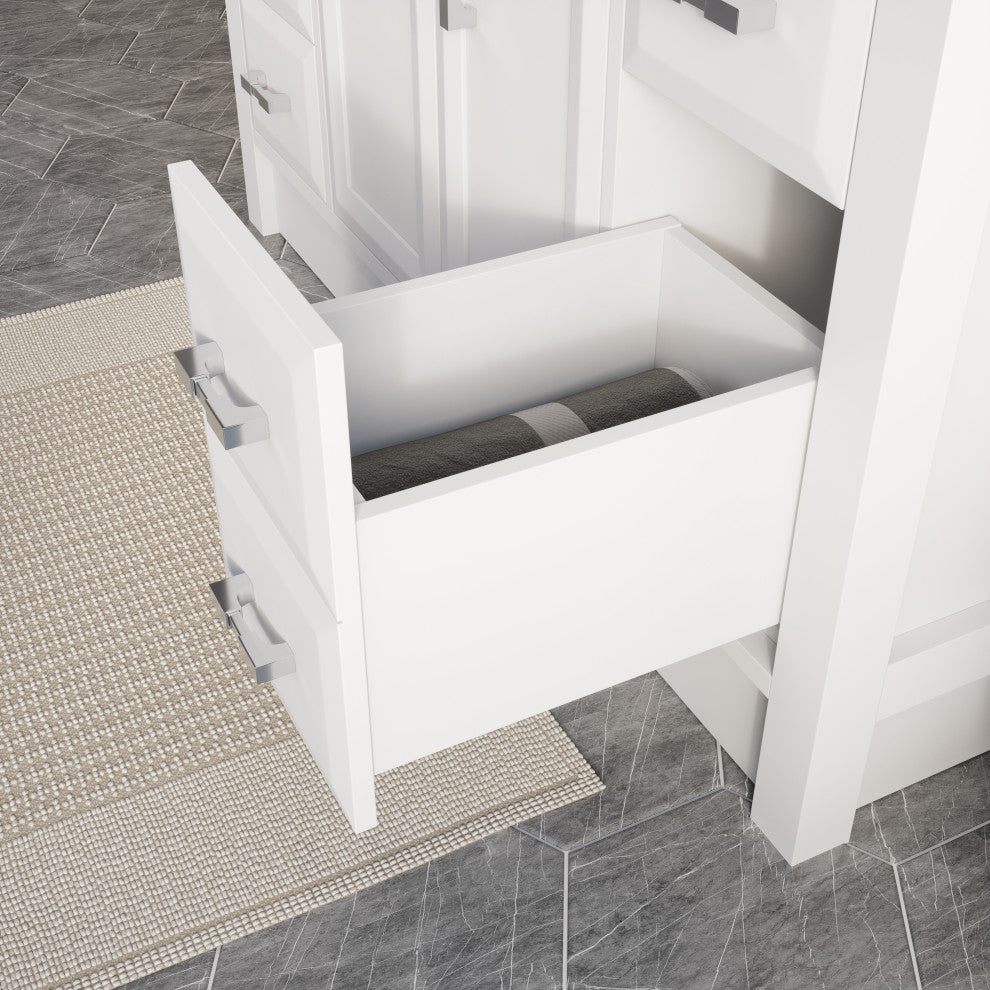 Calais 48" Bathroom Vanity, White