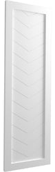 18"W True Fit PVC Single Panel Chevron Modern Style, Unfinished, 64"H