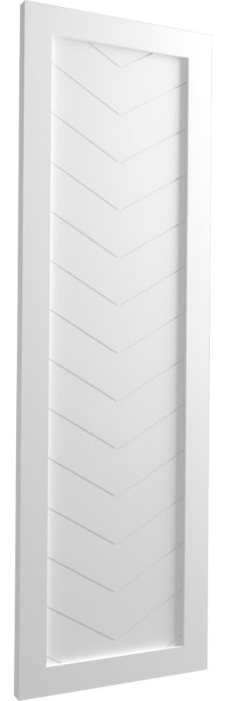 18"W True Fit PVC Single Panel Chevron Modern Style, Unfinished, 64"H