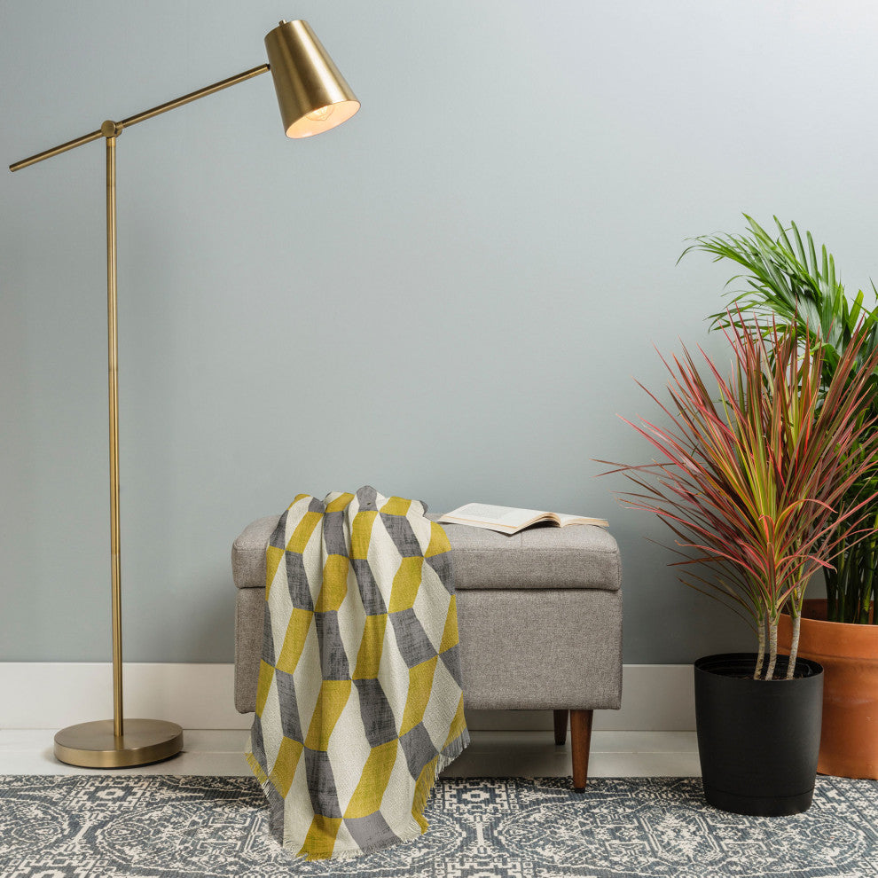 Holli Zollinger Petra Sugar Gold Throw Blanket
