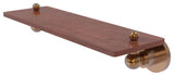 Astor Place 16" Solid Wood Shelf, Brushed Bronze