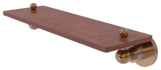 Astor Place 16" Solid Wood Shelf, Brushed Bronze