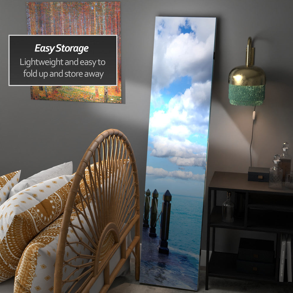 6'' Tall Double Sided Ocean Room Divider