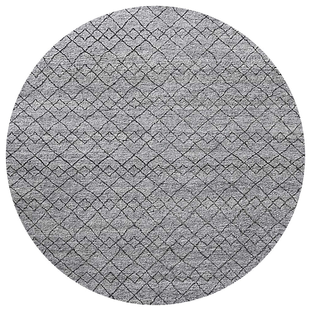 Ahgly Company Indoor Round Mid-Century Modern Area Rugs, 3' Round