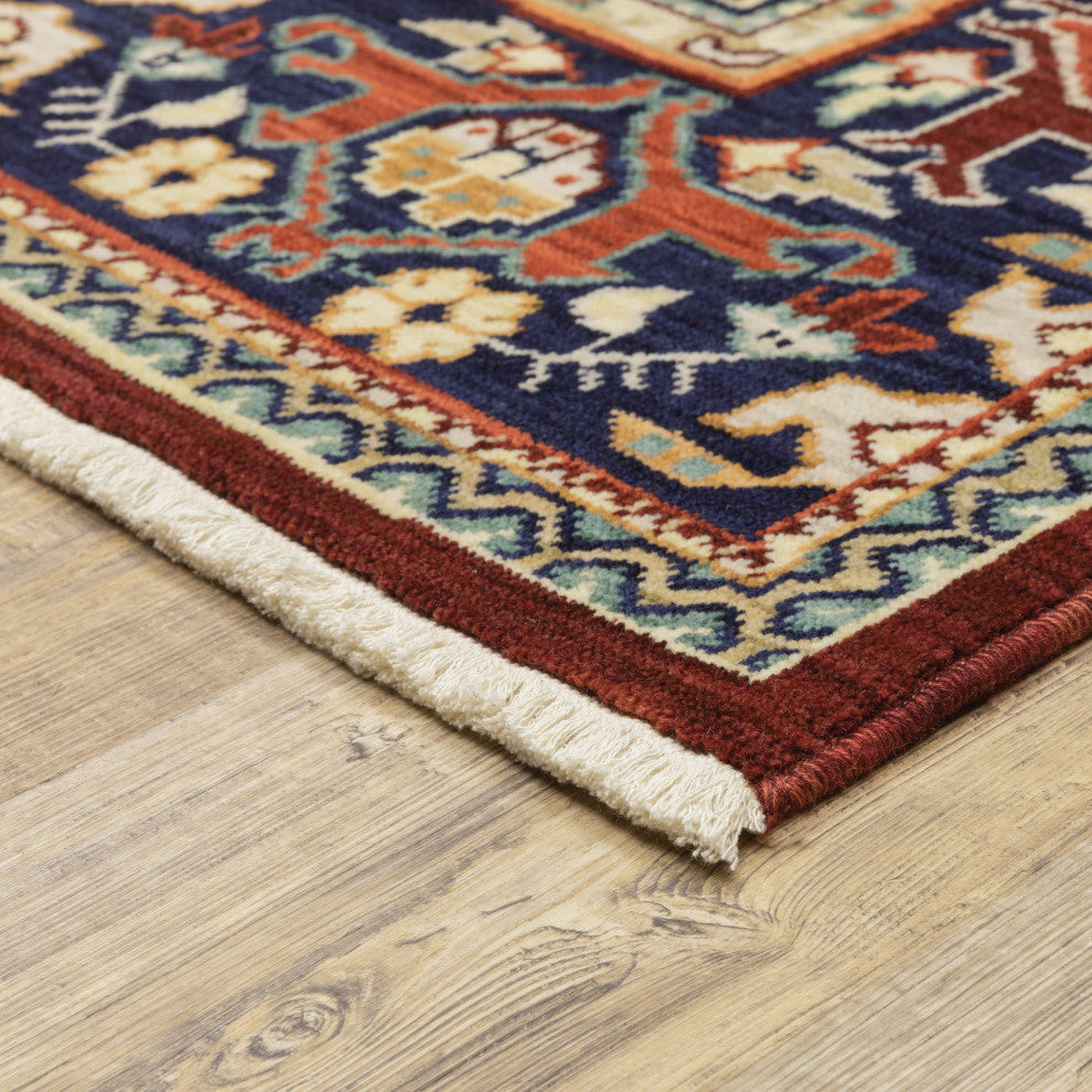 Oriental Weavers Lilihan Indoor Rug Red/ Blue 6'7" X 9'6"