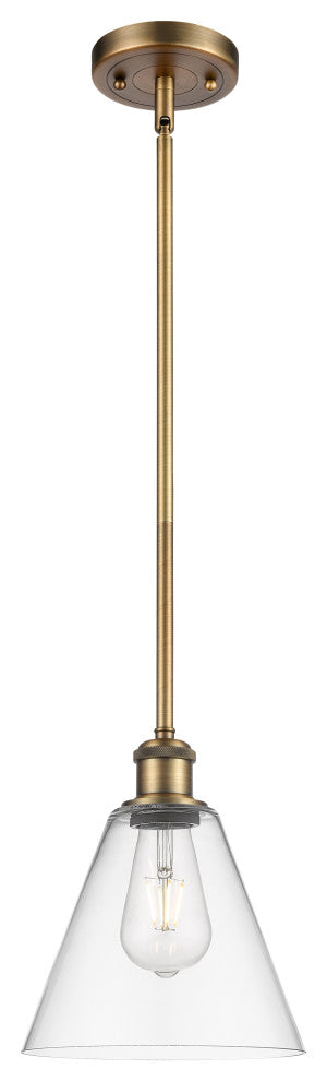 Innovations 516-1S-BB-GBC-82 1-Light Mini Pendant, Brushed Brass