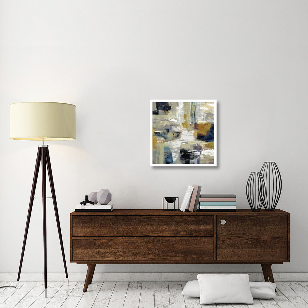 "Full Moon I with White" Digital Paper Print by Silvia Vassileva, 26"x26"