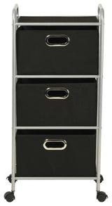 vidaXL Storage Rack Unit Black and Silver