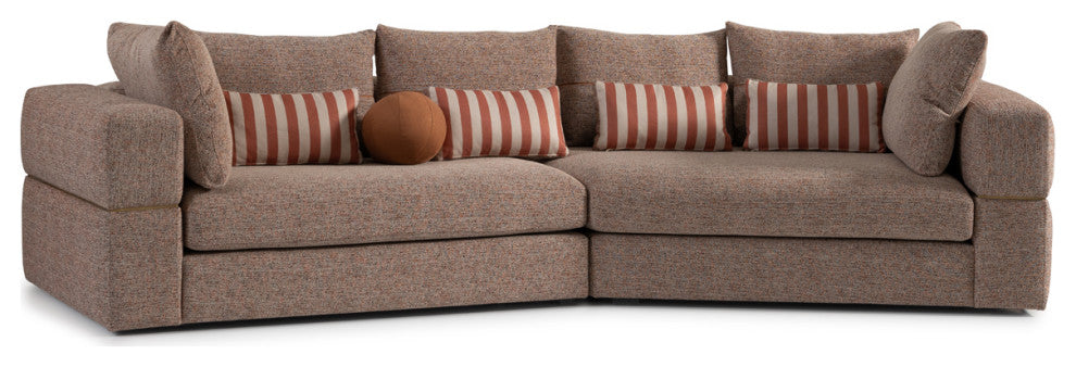 Amora 2-Piece Sofa Bonfire Brown