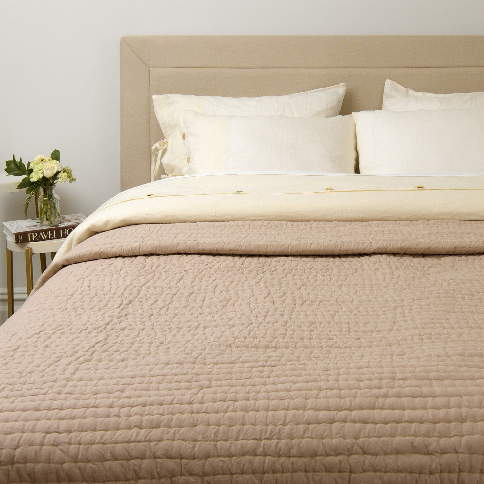 Cotton Quilt, Natural, King